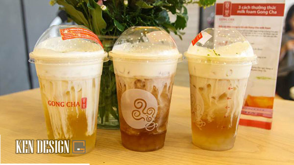 thiết kế quán trà sữa đẹp